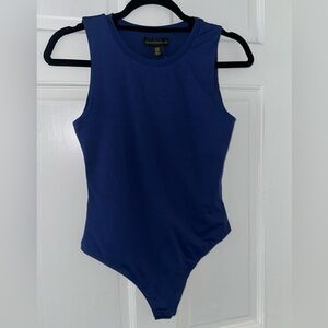 new never worn house of harlow navy blue stretchy tank bodysuit size M